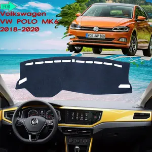 Dashboard Cover Protective Pad Avoid Light Mat Carpet for Volkswagen VW POLO MK6 2018 2019 2020 Sunshade Carpet Car Accessories