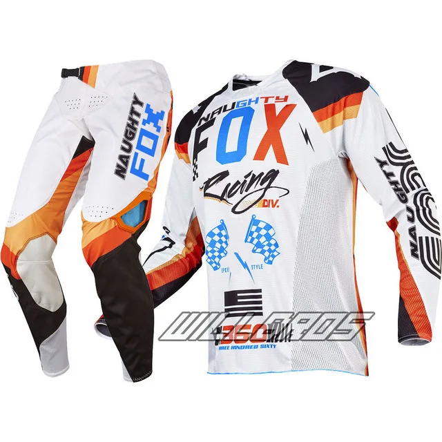 NAUGHTY FOX 360 MX Racing Rohr Jersey& Pant Combo Motocross Gear ATV Dirt Bike Off road Cycling Suit motos