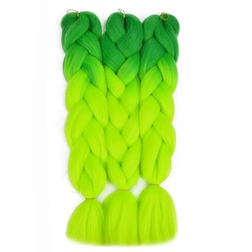 24 дюйма Джамбо косички волос Омбре синтетические плетеные волосы кроше светлые