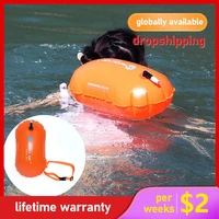 water sports safety swimming device floating inflated buoy for pool open water sea swim air bag framed pool inflatable mattress