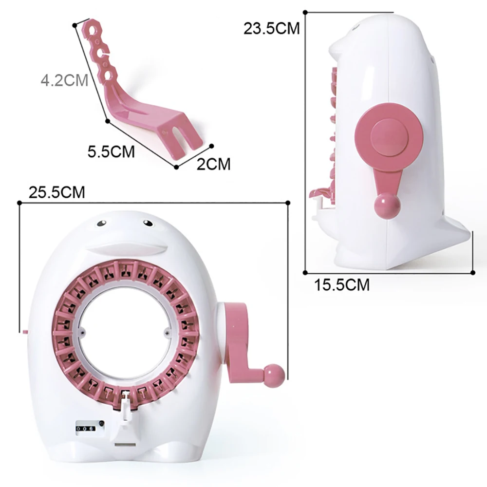 

Hand-Loomed Machine DIY Big Hand Knitting Machine Weaving Loom Knit For Scarf Children Learning Toy Knitting Tools Threader