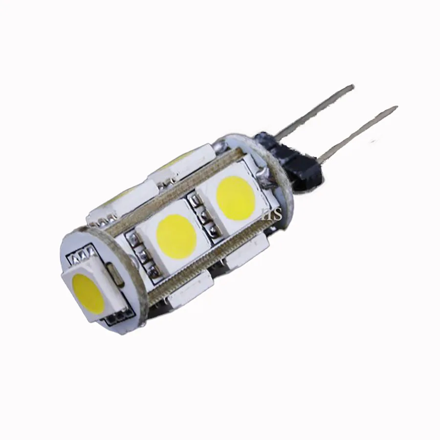 10 шт./лот 12 В 3 Вт 4 6 G4 5050 SMD Светодиодная галогенная лампа сменная 9/13/24 светодиодов