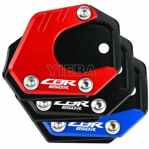 CNC Aluminum Motorcycle Side Stand Pad Enlargement Plate Kickstand Extension For HONDA CBR650R CBR650 R CB650R CB650 R 2019 2020