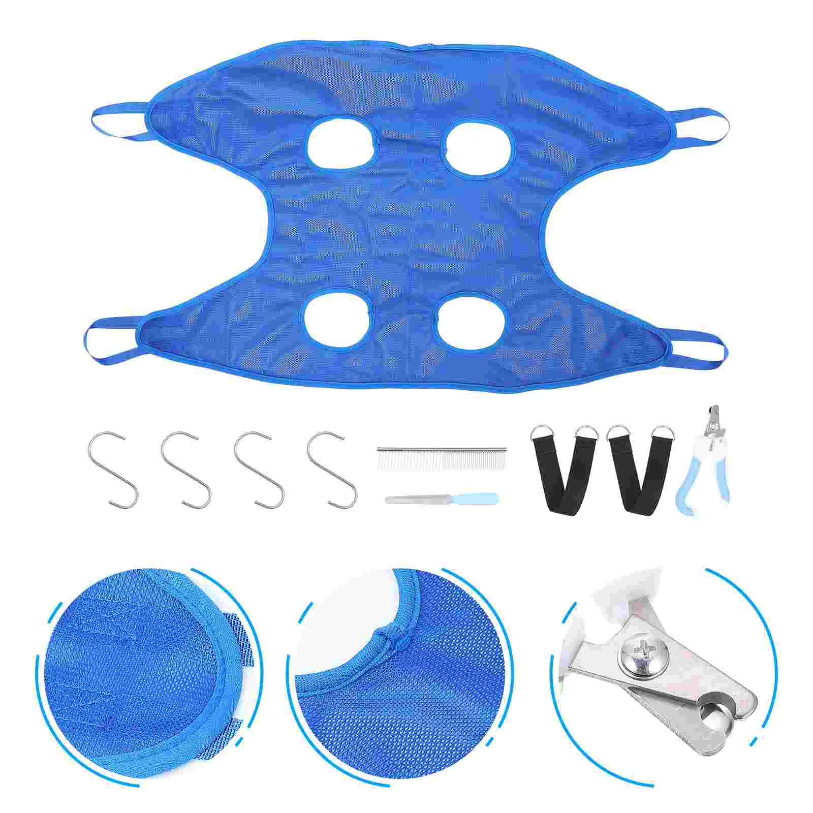 

1 Set of Dog Nail Cutter Professional Grooming Comb Convenient Grooming Hammock