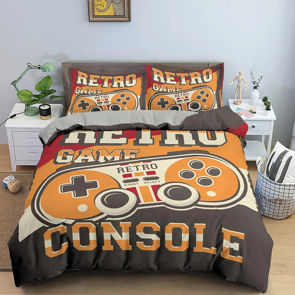 

Fashion Game 3d Bedding Set New Gamer Gamepad Pattern Duvet Cover Pillowcase Adult Kids Cartoon Bed Linen Set 2/3pcs