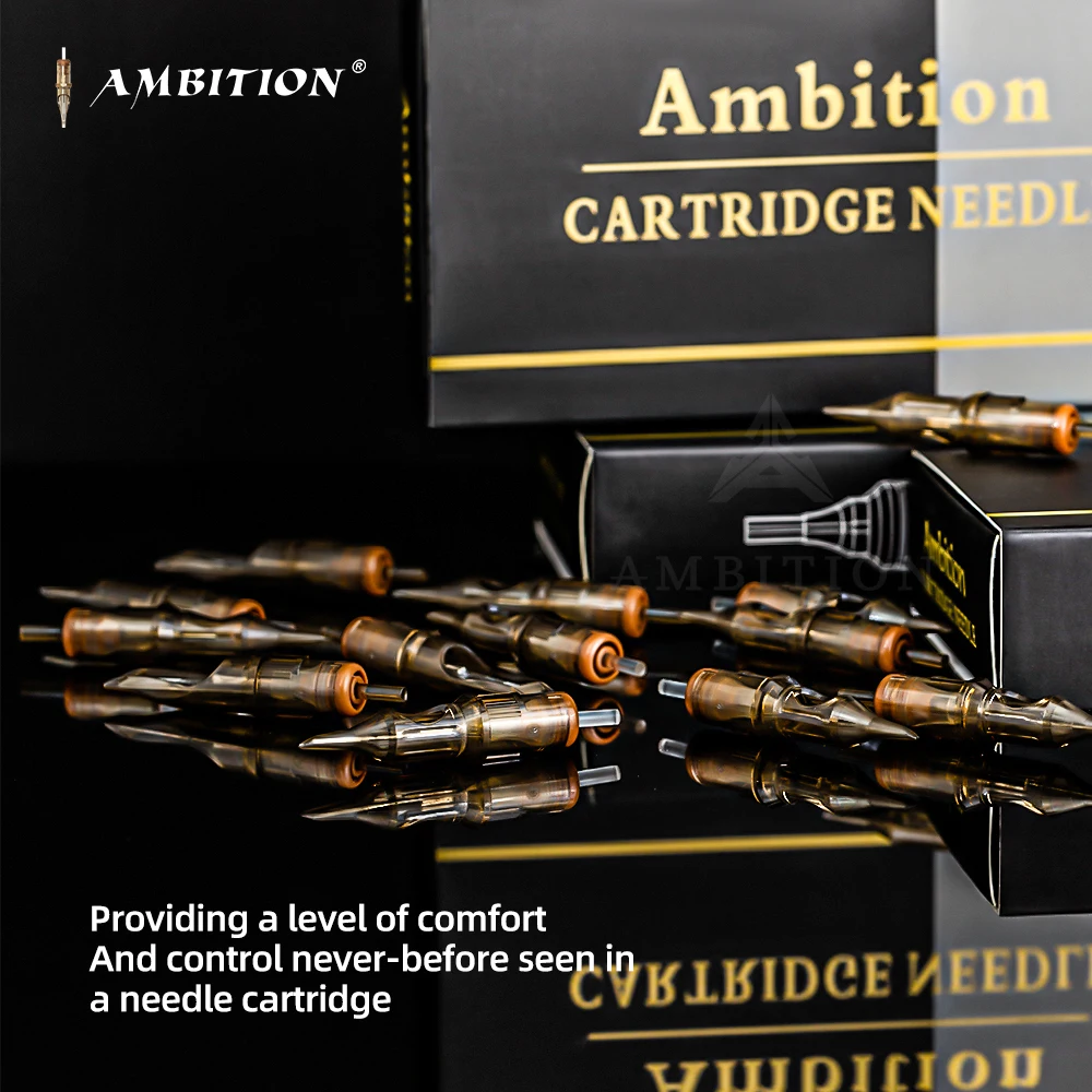 Ambition тату картридж иглы 20 штук изогнутый Magnum Средний конус 5rm 7rm 9rm 11rm 13rm 15rm 17rm 19rm 21rm