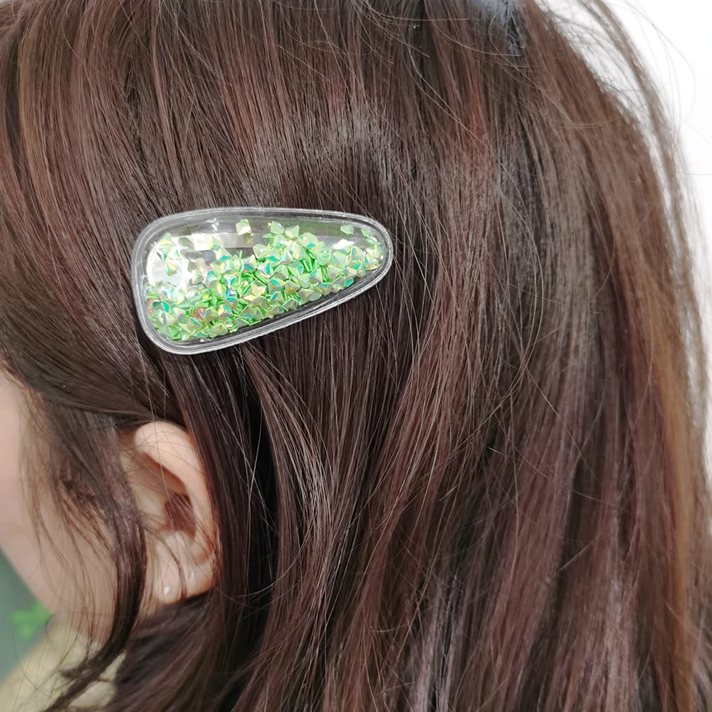 5pcs пайетки шейкер прозрачный без зажимов (делая для Парикмахерские ножницы волос