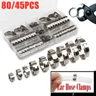 8045 шт. одноушные плавные зажимы для шланга 5,8-23,5 мм 304 зажимы для шланга из нержавеющей стали зажимные кольца для герметизации видов шлангов