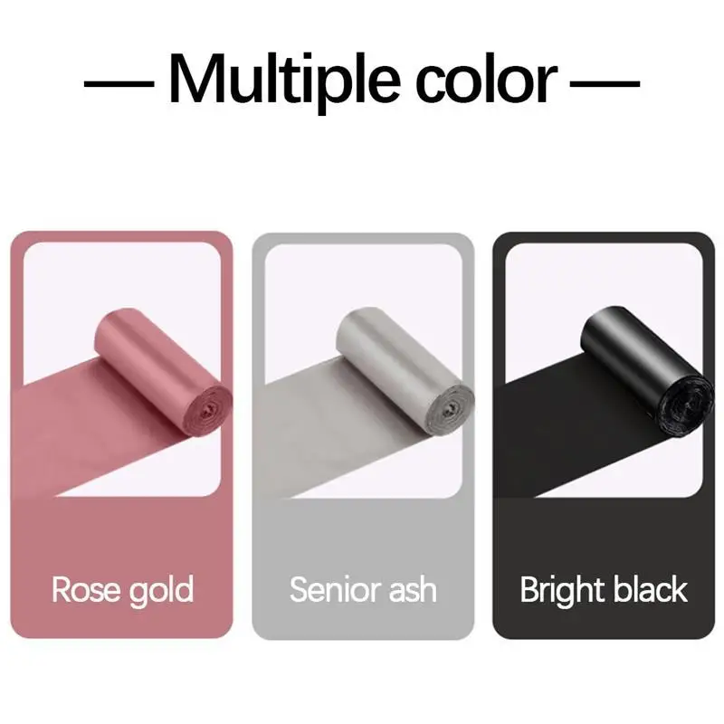 

100Pcs/5 Rolls Trash Bags Disposable Household Plastic Thickened Portable Hand Garbage Bags for Home Bathroom Kitchen Trash Can