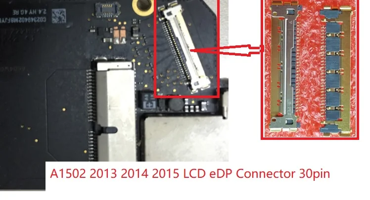 5 шт. LVDS eDP ЖК-панель разъем 30pin для MacBook Pro 13 &quotA1502 820-3536/3476/4924 2013 2014 2015 | Мобильные