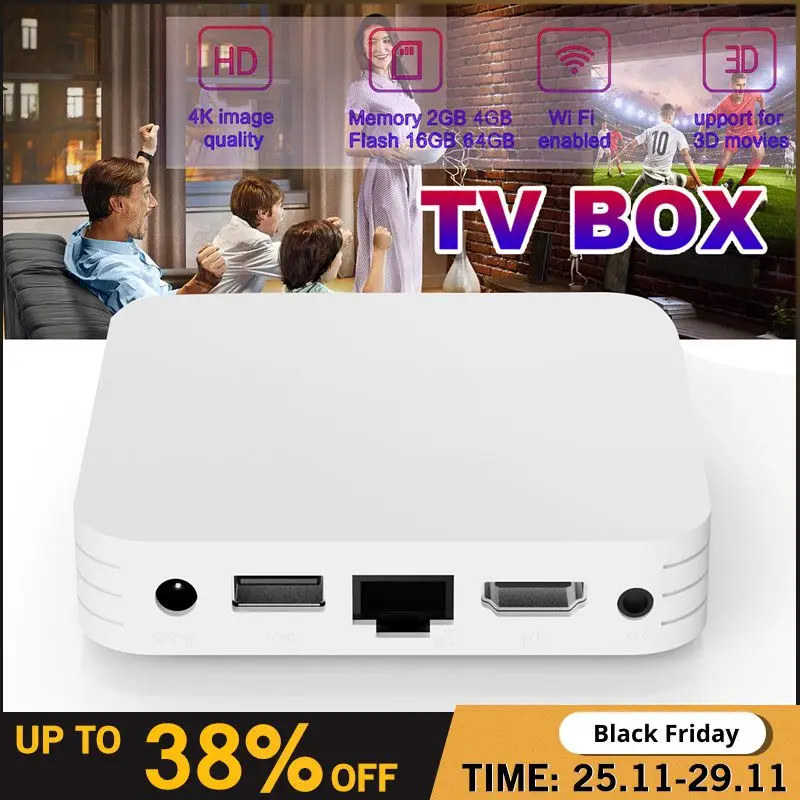 

4K Android TV Box T95 MINI HDR 2.4G Wifi T95 Set Top Box Support Google Media Player Youtube IPTV Set Mini Smart Top Box EU Plug