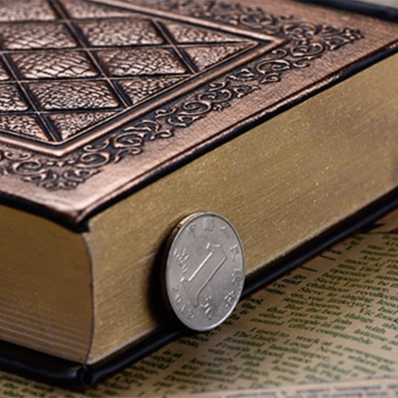 European Vintage Emboss Hardcover Notebook Luxury Leather Cover Black Gold Diary Journal Book Office School Stationery Supplies |
