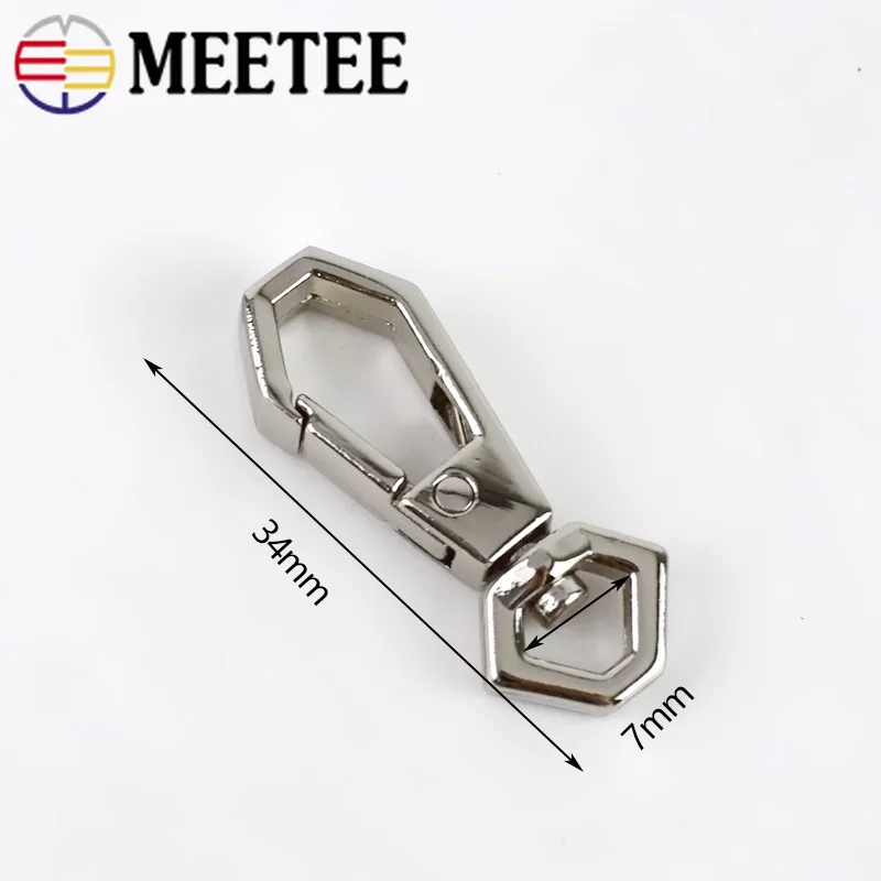 Металлические застежки для сумок 100 шт. 7 мм|Пряжки и крючки| |