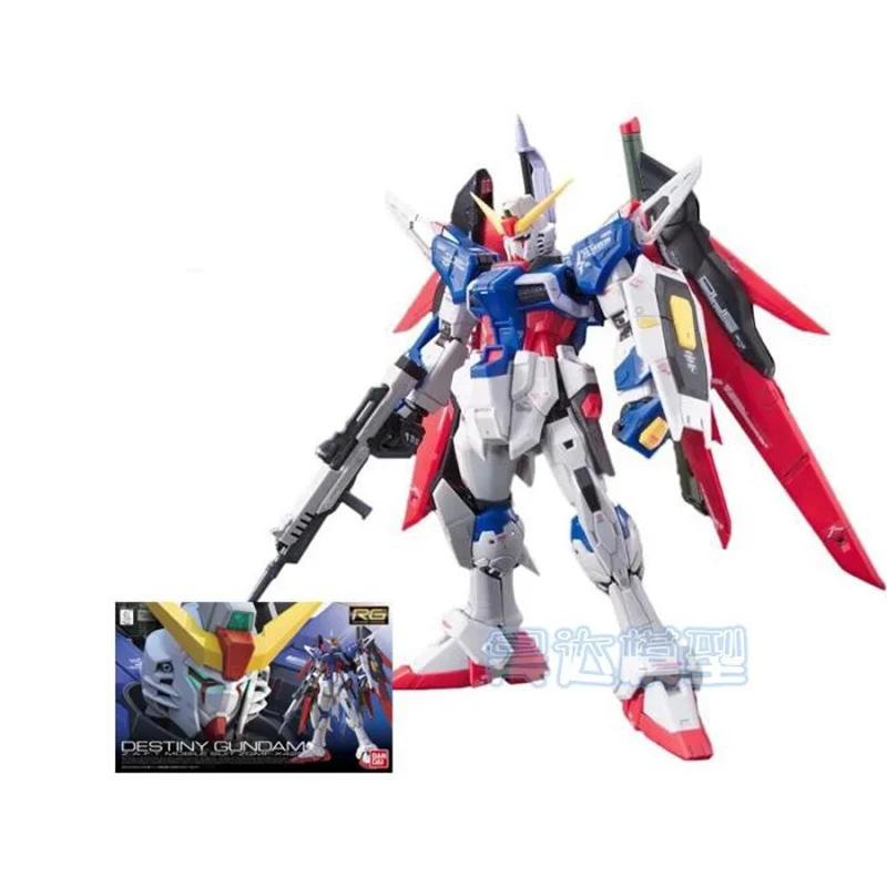 

14 см Оригинальный Bandai RG Gundam 11 1/144 Destiny Gundam в сборе, фигурные инструменты, модели роботов, мобильный костюм, детские игрушки
