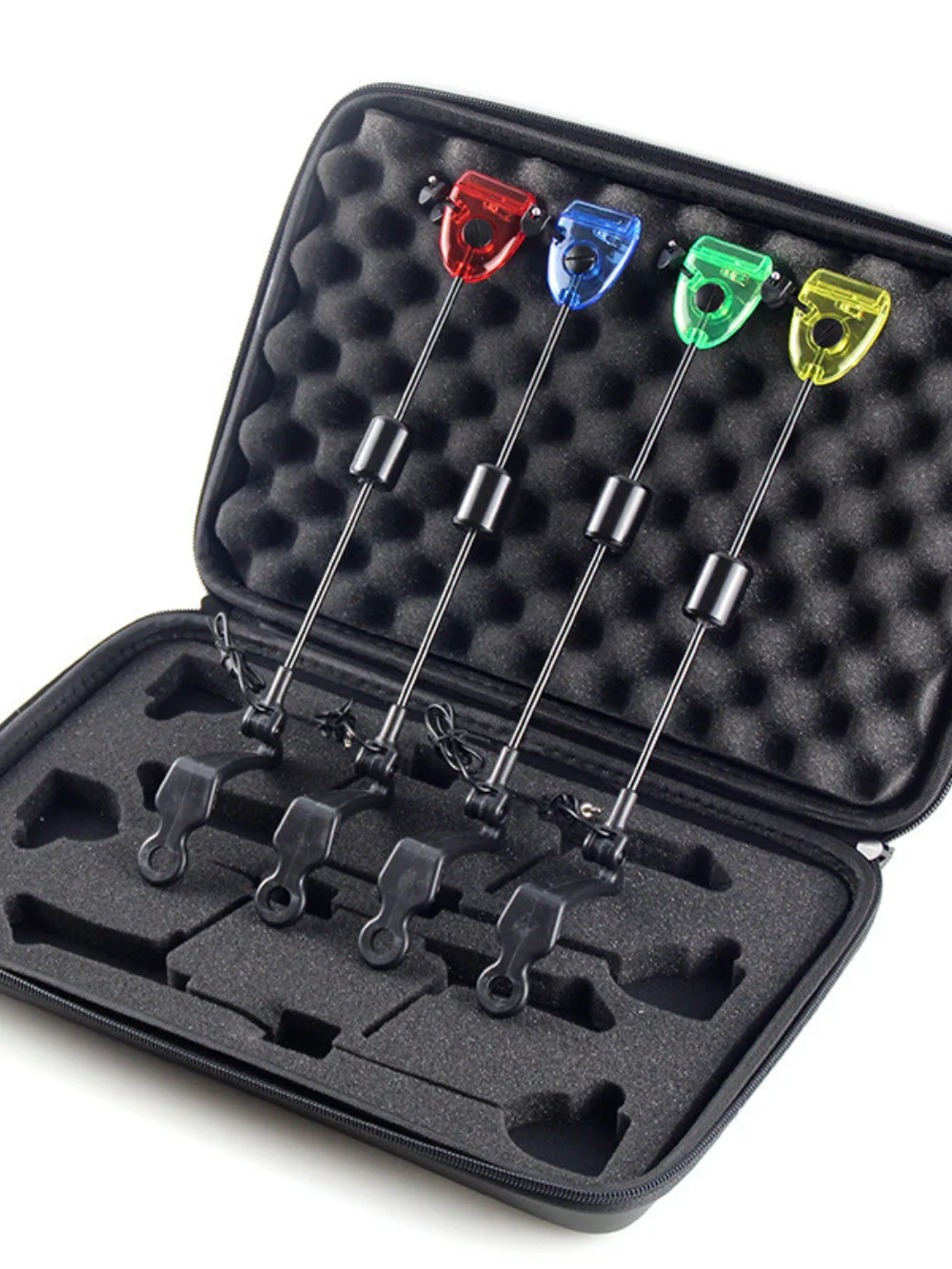 

4PCS/Set Fishing Swinger Bite Alarm Hanger Swinger 4 Colors LED Illuminated Swinger Indicator Carp Fishing Tackle fishing pliers