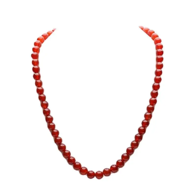 

Natural Jade And Nephrite Jade Jade Red Agate Beads Necklace And Jade Chain