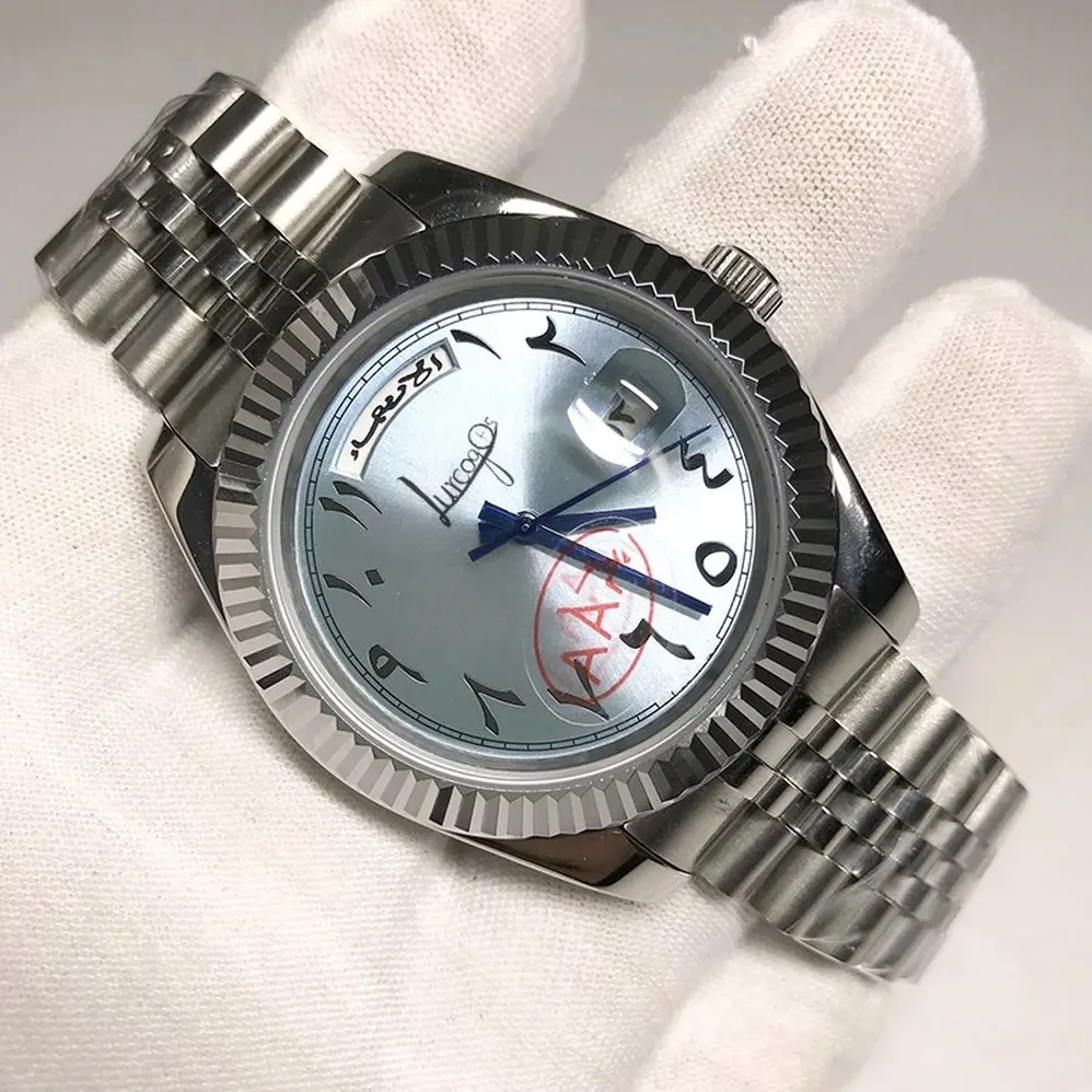 Мужские Роскошные часы с арабскими цифрами 40 мм размер AAA Дата автоматическое