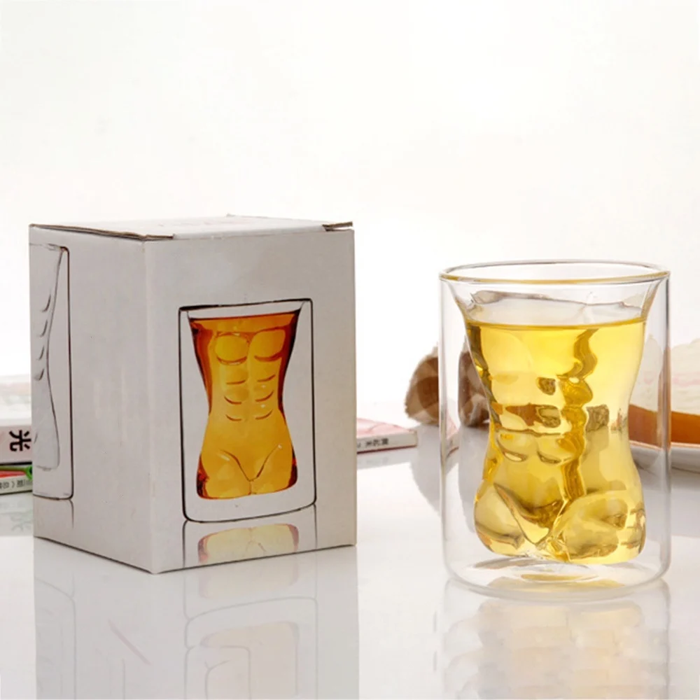 1 шт. с украшением в виде кристаллов мышцы пивные бокалы Стекло роза цветок лилии