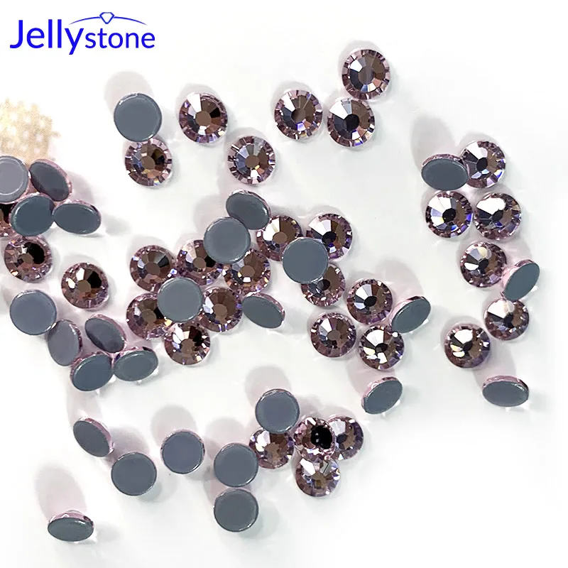 Lt. Роза с блестками розовые стразы украшением в виде кристаллов SS3 SS40 горячей