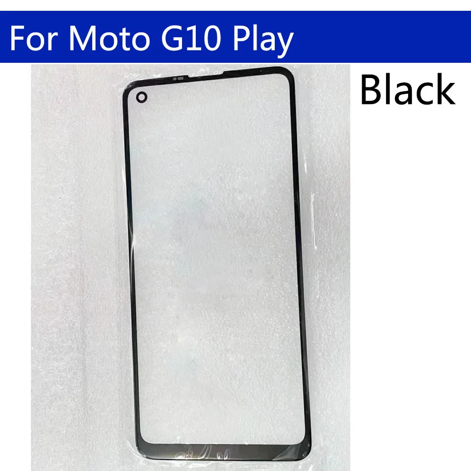 Panel de pantalla t&aacute;ctil LCD para Motorola Moto G10 Power, repuesto de lente de cristal exterior frontal, lote de 10 Uds.-4