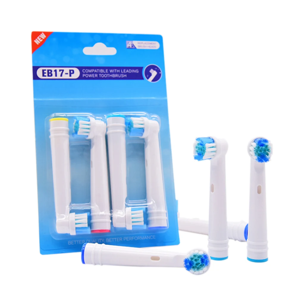 

4 сменные насадки для электрической зубной щетки, подходит для Advance Power/Pro Health/Triumph/3D Excel/Vitality Precision Clean