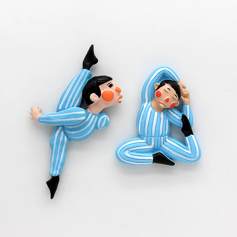 Мультяшный персонаж 3d магниты на холодильник наклейки Мона Лиза девушка