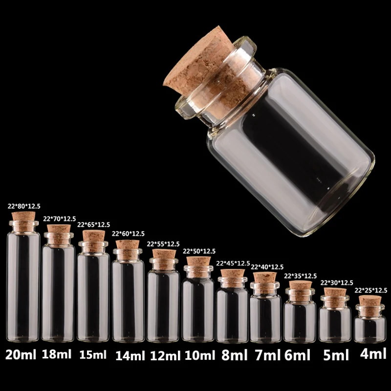 Маленькие стеклянные банки для бутылок 1 единица декоративные контейнеры