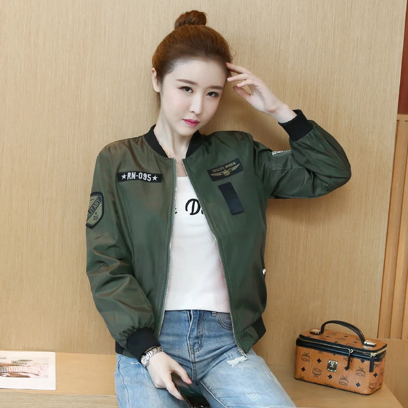 Тактическая Военная куртка бомбер Женская армейская зеленая с несколькими