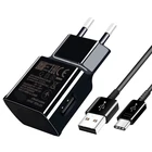 Быстрое зарядное устройство для Samsung S8, S9 plus, note9, 9 В, 1,2 А, адаптер для ЕССША, Note8, S9, S8, C5, C7, C9, S7, S6 Edge pro, кабель USB Type-C м