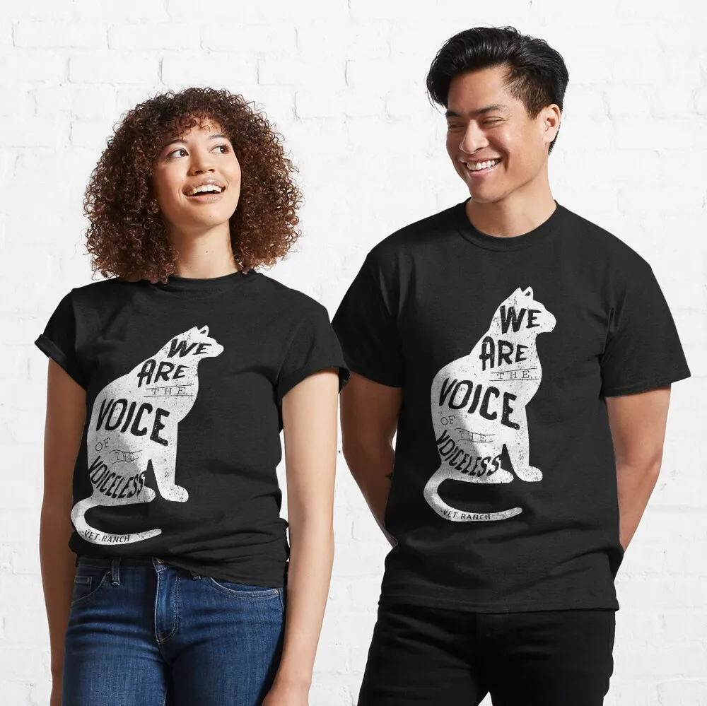 

Женская Классическая футболка с надписью «Voice Of The voicless Cat»