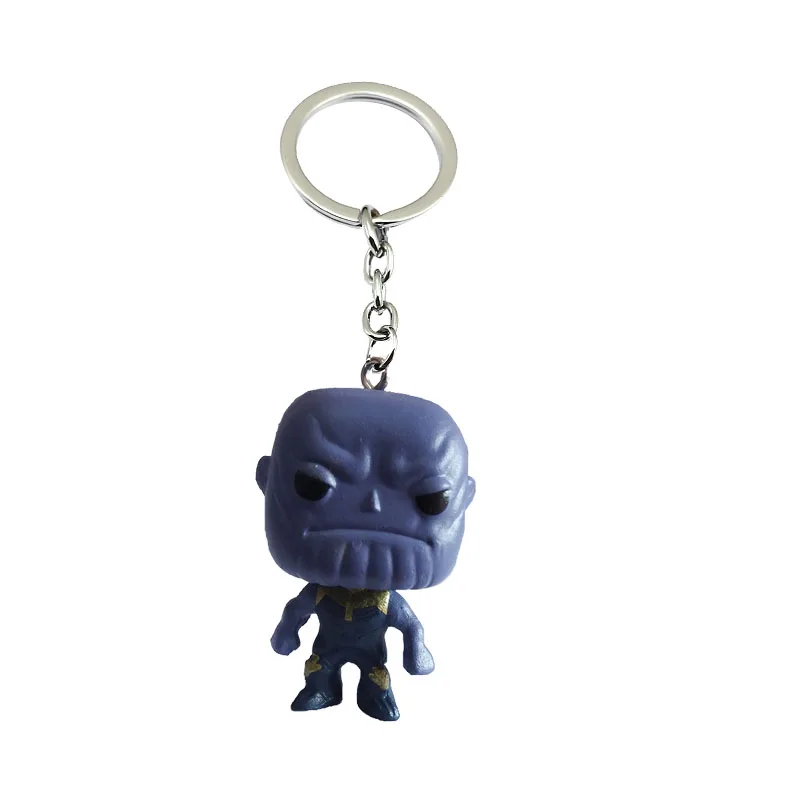 Синий Groot брелок Фигура Мстителей кулон милый брелок для ключей автомобиля Брелки marvel модные ювелирные изделия подарок для мужчин wo мужчин детей - Цвет: Синий