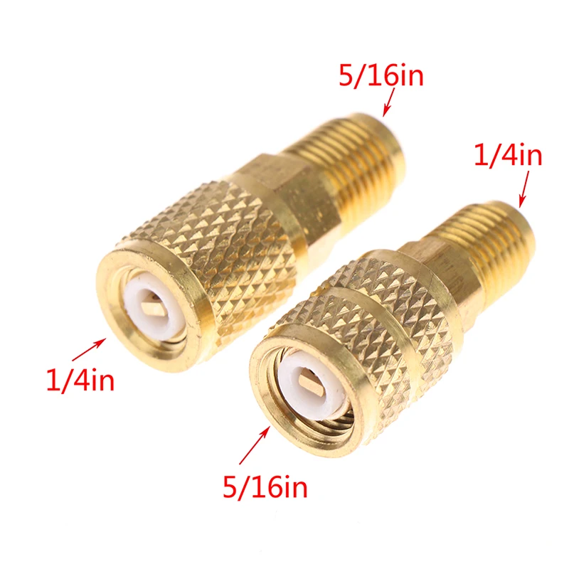 2 шт. адаптер для холодильника R410a 5/16 SAE F быстроразъемные Муфты до 1/4 M Flare