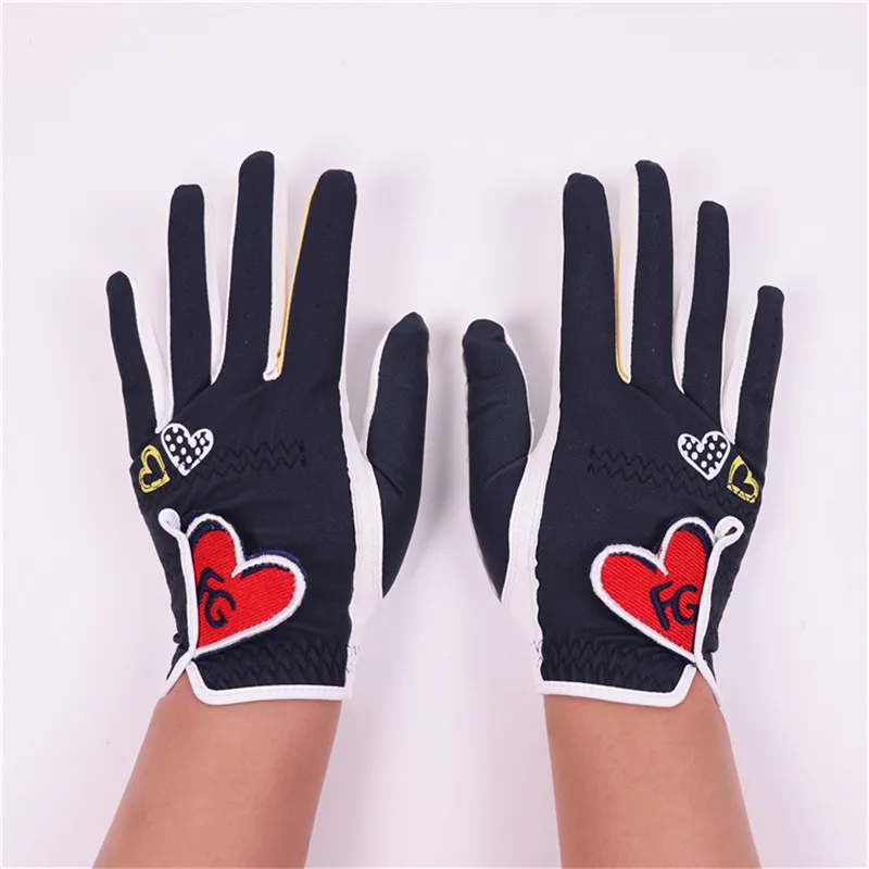 Новые перчатки для гольфа с вышивкой Love занятий спортом на открытом воздухе