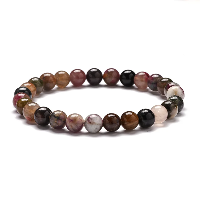 

2021 New S925 Tourmaline Bracelet Natural Beaded Fashion Trendy Women's Jewelry Spring And Summer Bijoux