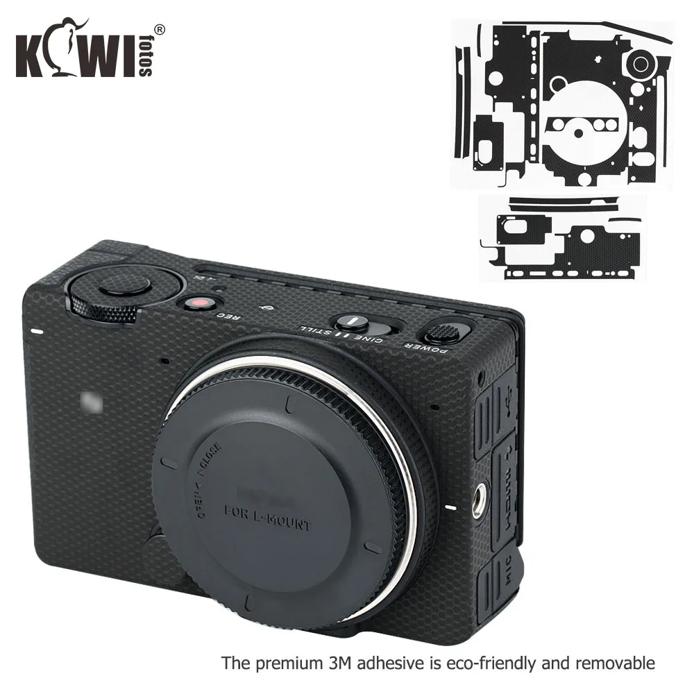 

KIWIFOTOS Anti-Scratch Protective Camera Body Cover Case For For Sigma FP 3M Sticker Portable Bag Accessories Matrix Black