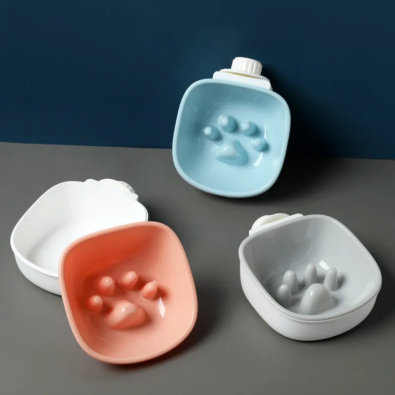 

2021 Portable Pet Dog Feeding Food Bowls Removable Puppy Slow Down Eating Feeder Dish Bowel Prevent Obesity Dogs Supplies