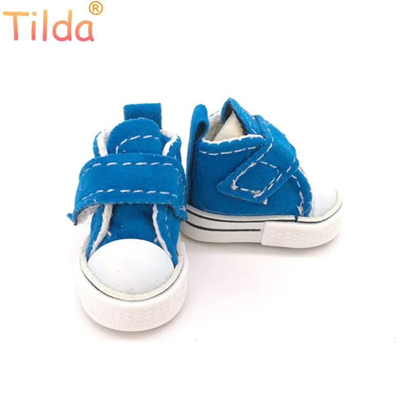 blue Тильда 3,5 см Blyth кукла обувь для Blythe BJD игрушка, 1/6 Мини прекрасная обувь для BJD, повседневные ботинки аксессуары для Blyth сапоги Aceesorry - Цвет: blue