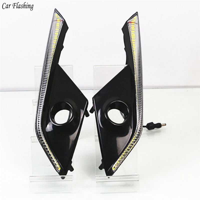 Автомобильный мигающий 2 шт. автомобильный DRL светодиодный светильник дневного