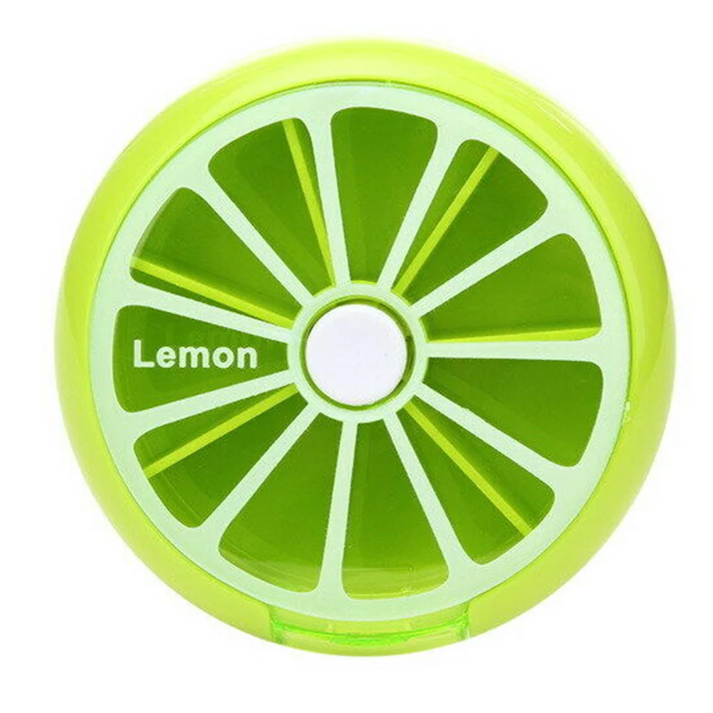 Мини пластиковая коробка для таблеток фруктовый вращающийся Еженедельный чехол