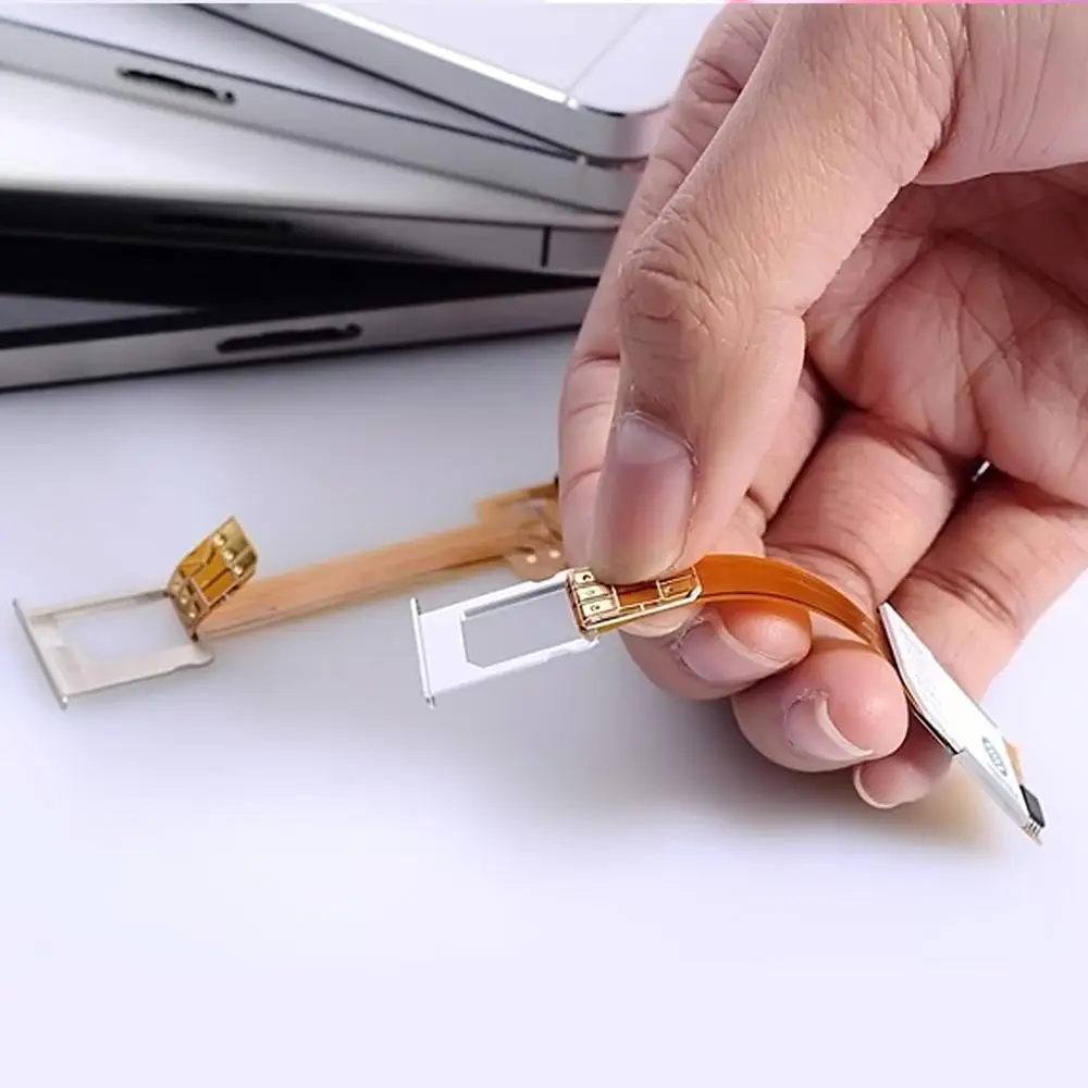 Мягкий защитный чехол с адаптером для двух SIM карт iPhone 7 / Plus 6 6s Plus|Бамперы| |