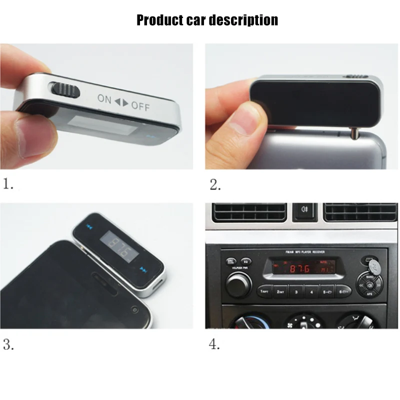 

Mini Car FM Audio Transmitter Radio MP3 Music Player for iPhone Samsung Huawei SP99
