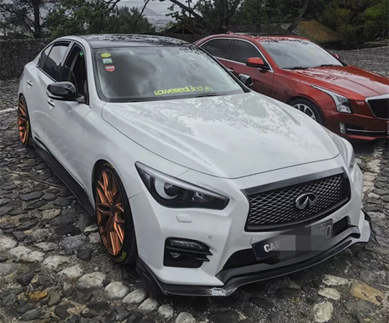 

Новая маленькая объемная Передняя и задняя юбка из модифицированного углеродного волокна для It's 14-20 Infiniti Q50q50l