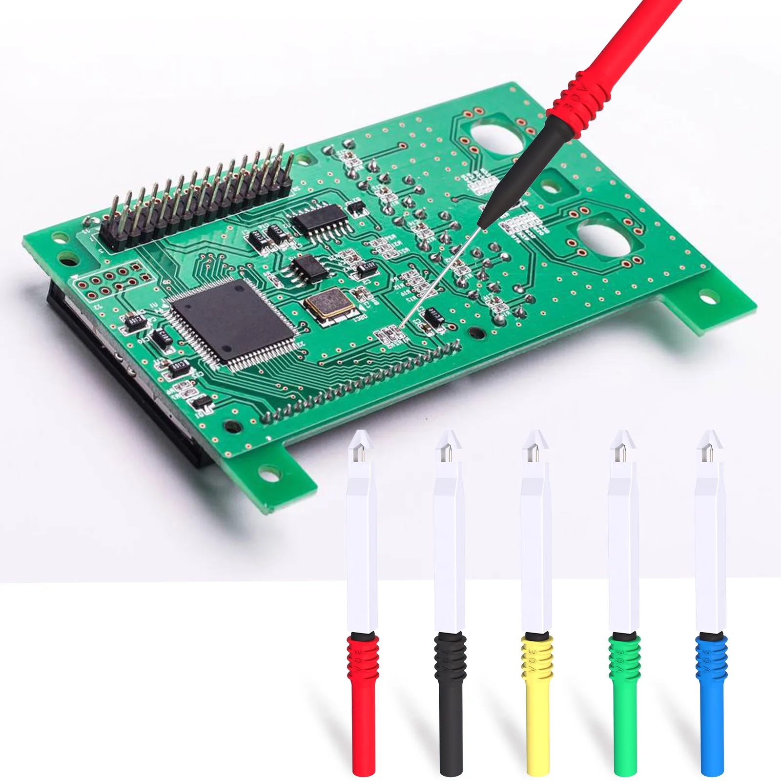Cleqee Multimeter Test Leads Kit Safety Piercing Probe 4mm Banana Plug Stainless Needle Alligator Clips Automotive Tool Set | Инструменты
