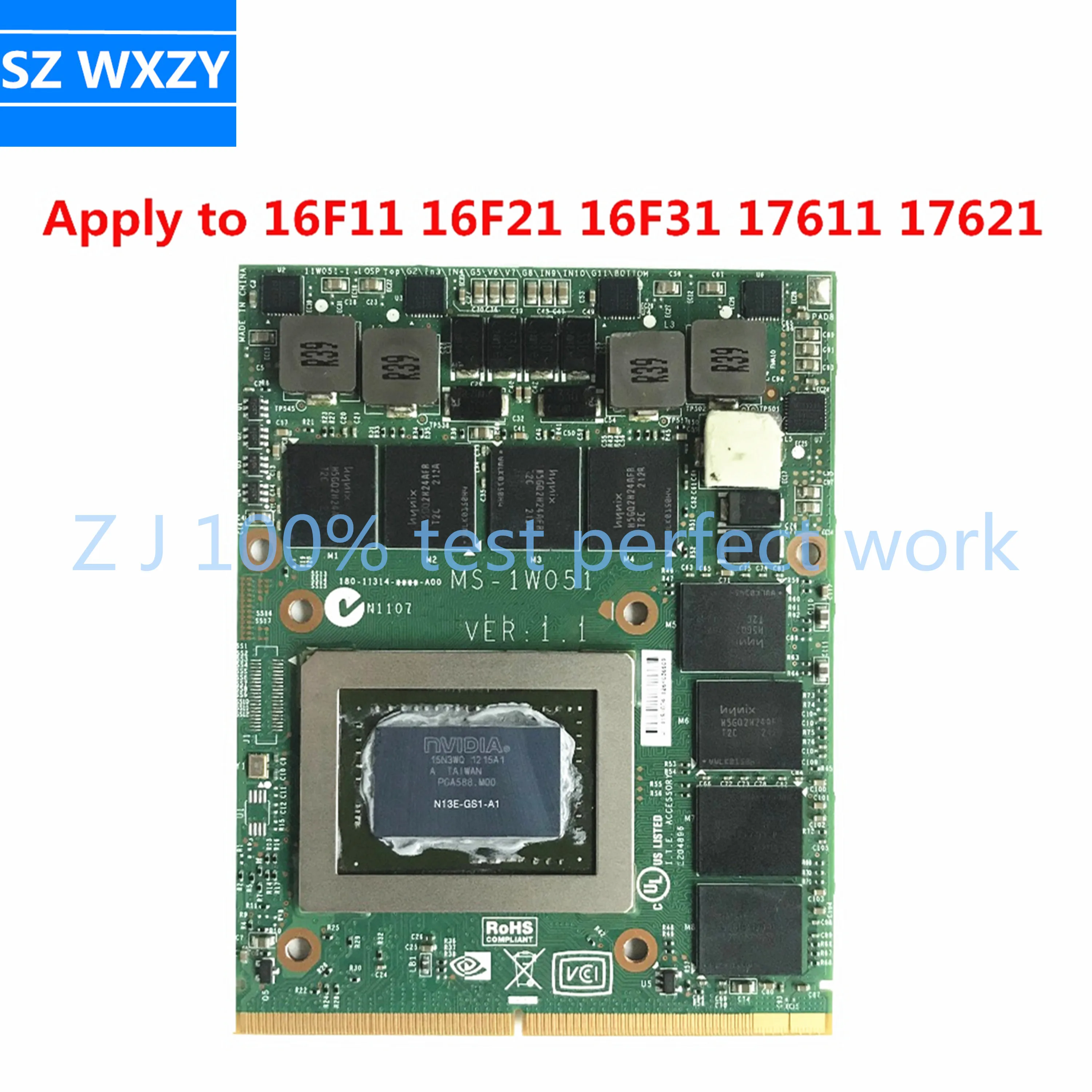 MS 1W051 VER: 1 N13E GS1 A1 GTX 675M 2GB DDR5 Video VGA CARD для MSI GT70 GT60 GX660R GT660 GX680 GT683DX GX780 GT783DX|Компьютерные