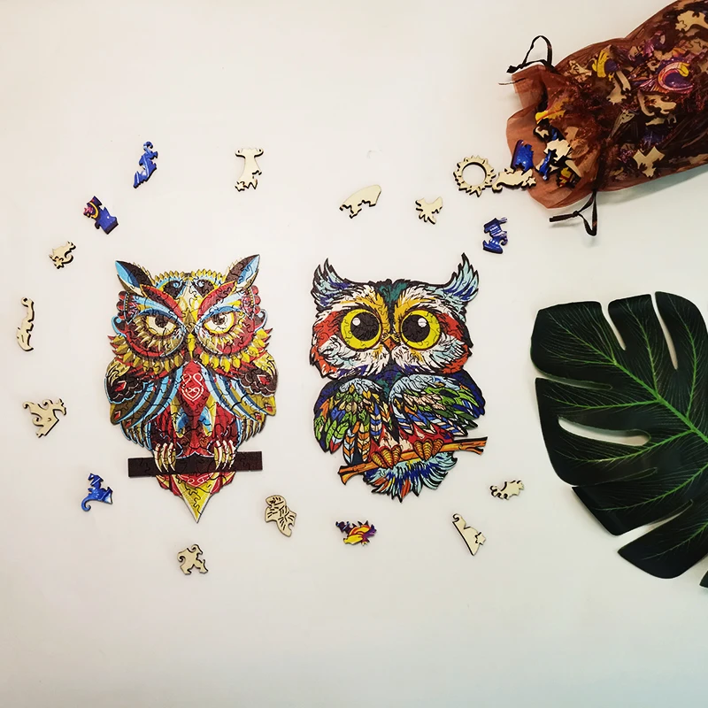 Пазл Таинственная Сова деревянный для взрослых и детей | Игрушки хобби