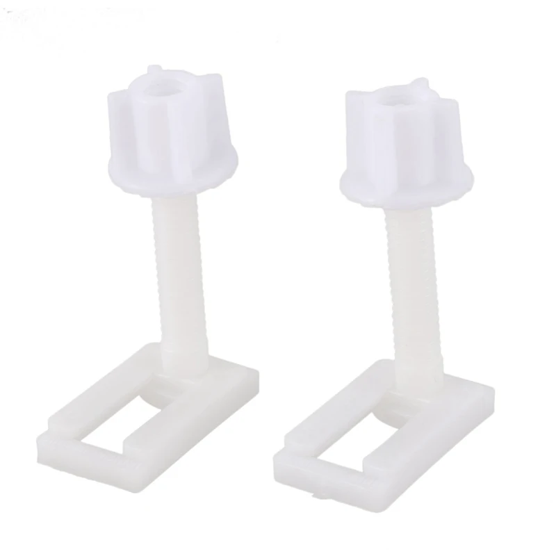 

2Pcs DIY Plastic Toilet Seat Screws Fixings Fit Toilet Seats Hinges Repair Tools Type&Size:5# 4.4X2.4Cm CNIM Hot