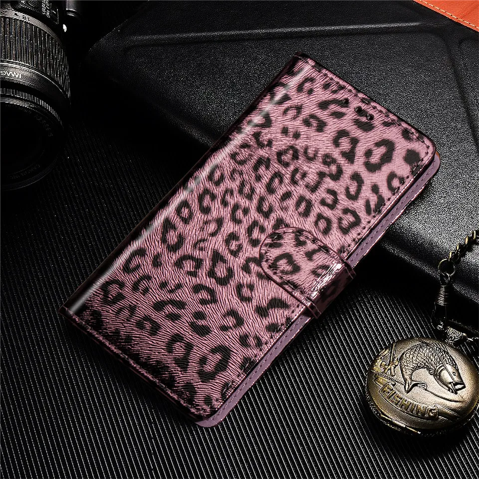 Крутой женский кожаный бумажник флип леопардовый чехол для Apple iPhone X XR coque XS max кошелек чехол 8 7 plus funda 6 6s plus 11 чехол