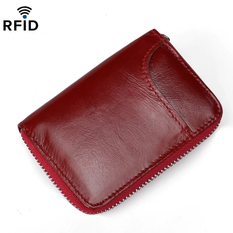 Волшебная рыба RFID настоящая кожаная карточная упаковка первый слой кожа мульти
