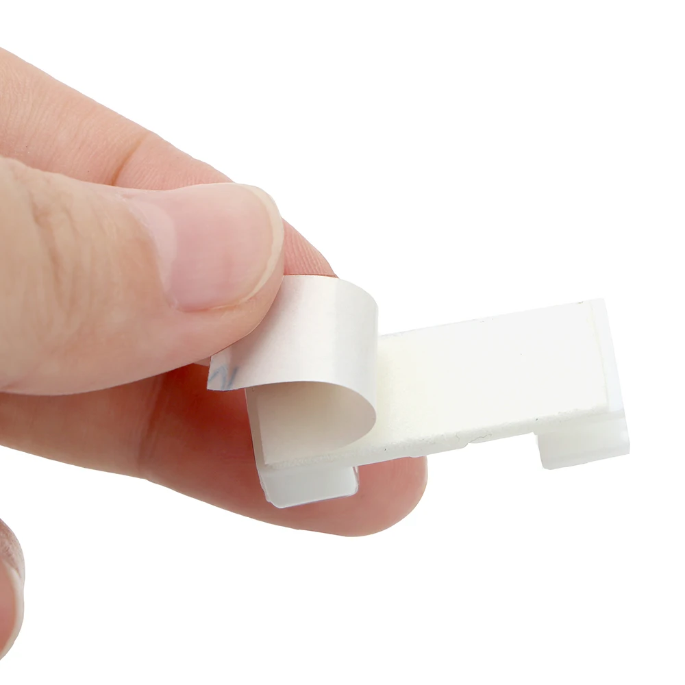 

Solid Line Clamp 20pcs/lot Wire Fixing Clamp Clip Fixed Wire Cable Clips USB Cord Clips Holder Organizer