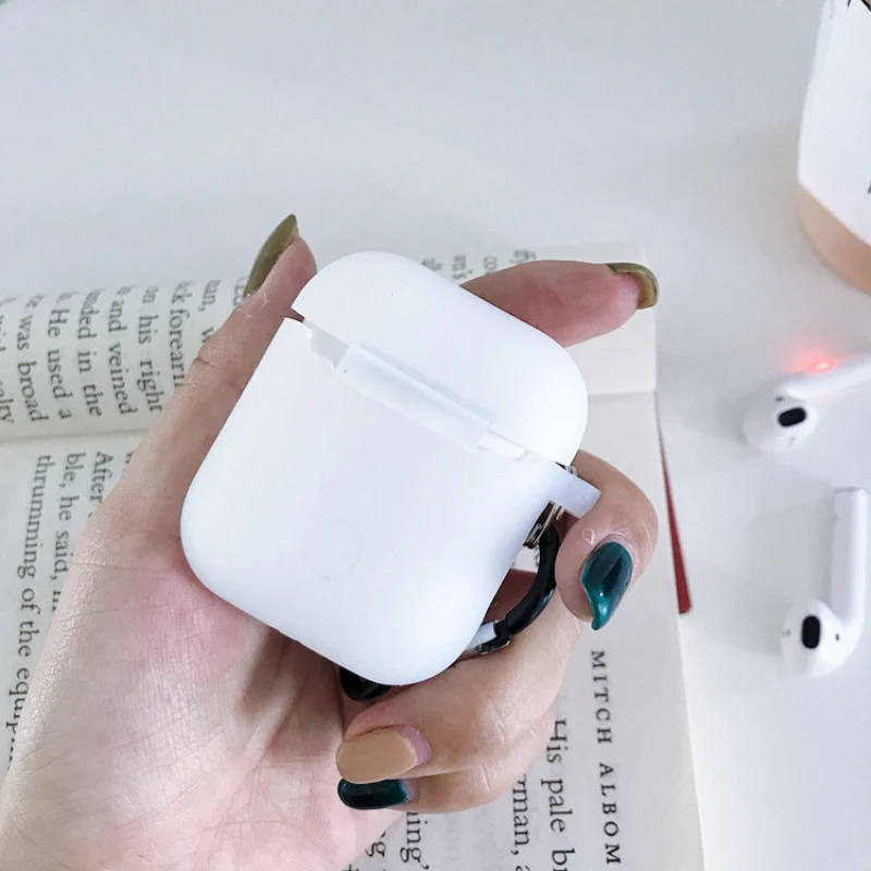 Роскошный женский чехол со стразами для Airpods, чехол с брелком, антикапля для Airpods, Жесткий Чехол, беспроводной Чехол для i10 tws i30 i60, чехол для наушников - Цвет: Белый